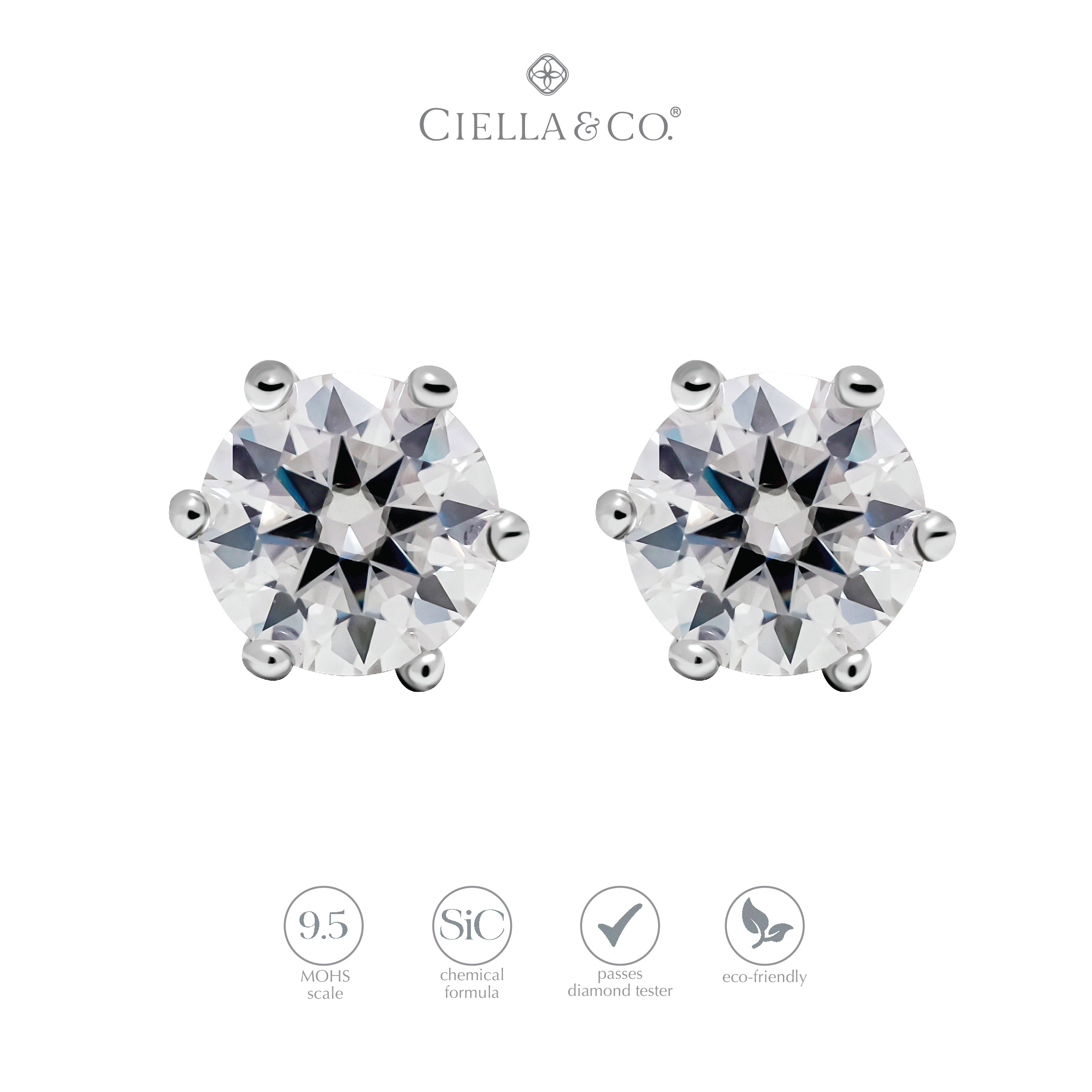 anting-moissanite-ciella-co-6-prong-round-cut-studs-earrings