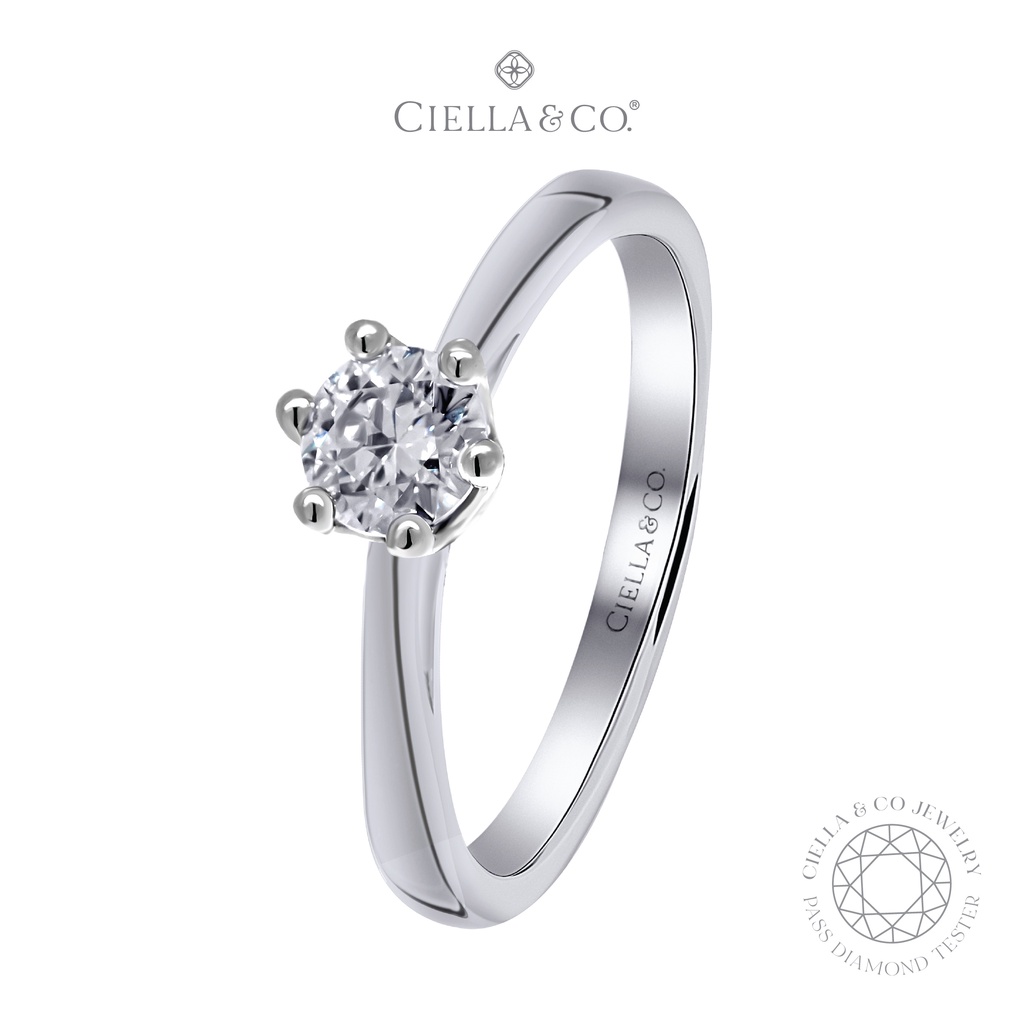 6 Prong Trellis Solitaire Ring