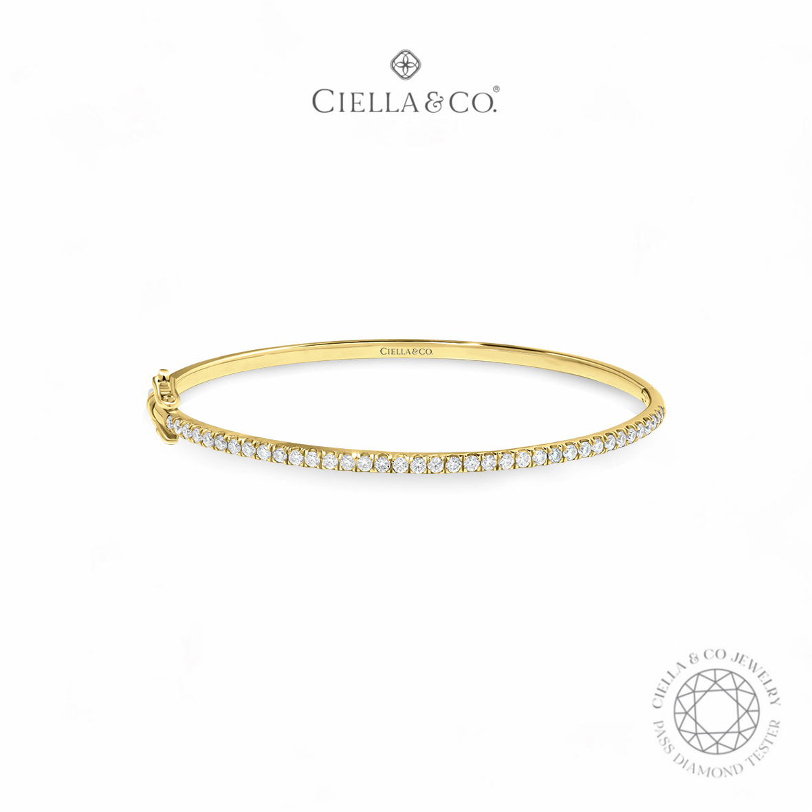 Ciella & Co - Clarte Bangle Gelang Emas Diamond Moissanite